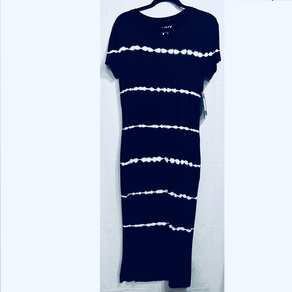 NWT Marc New York MNY Performance Navy Tie Dye Dress Size Small - Picture 1 of 9